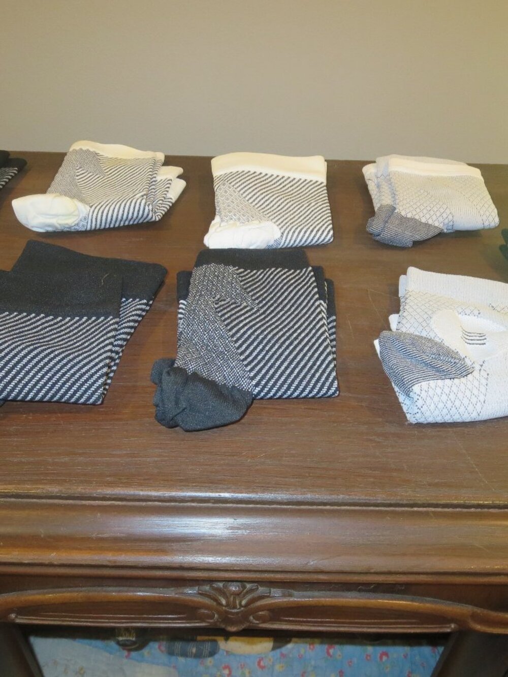 Men's Toeless Neuropathy  Compression Socks Sz L  (9 pair) NEW!